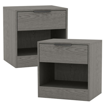 Taher 45cm W Solid Wood Bedside Table