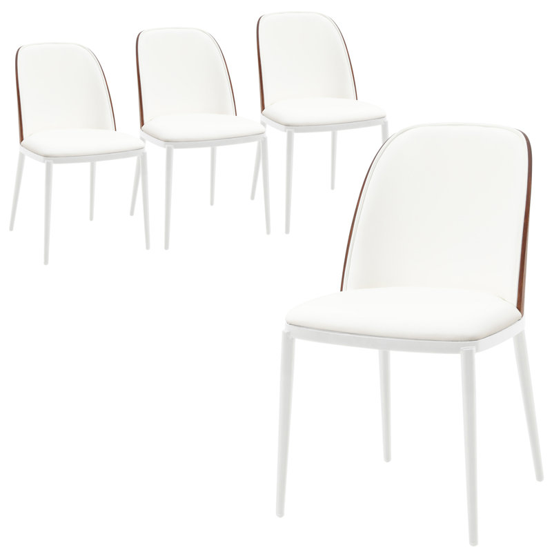Kelce Full Back Side Chair, Brun, Ensemble de 4