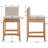  Alresford Wood 26 Inch Counter Height Bar Stools Farmhouse Barstoos Modern Upholstered Stools With Wood Legs Bar Charis For Kitchen Island/Pub, Set Of 2-106804055