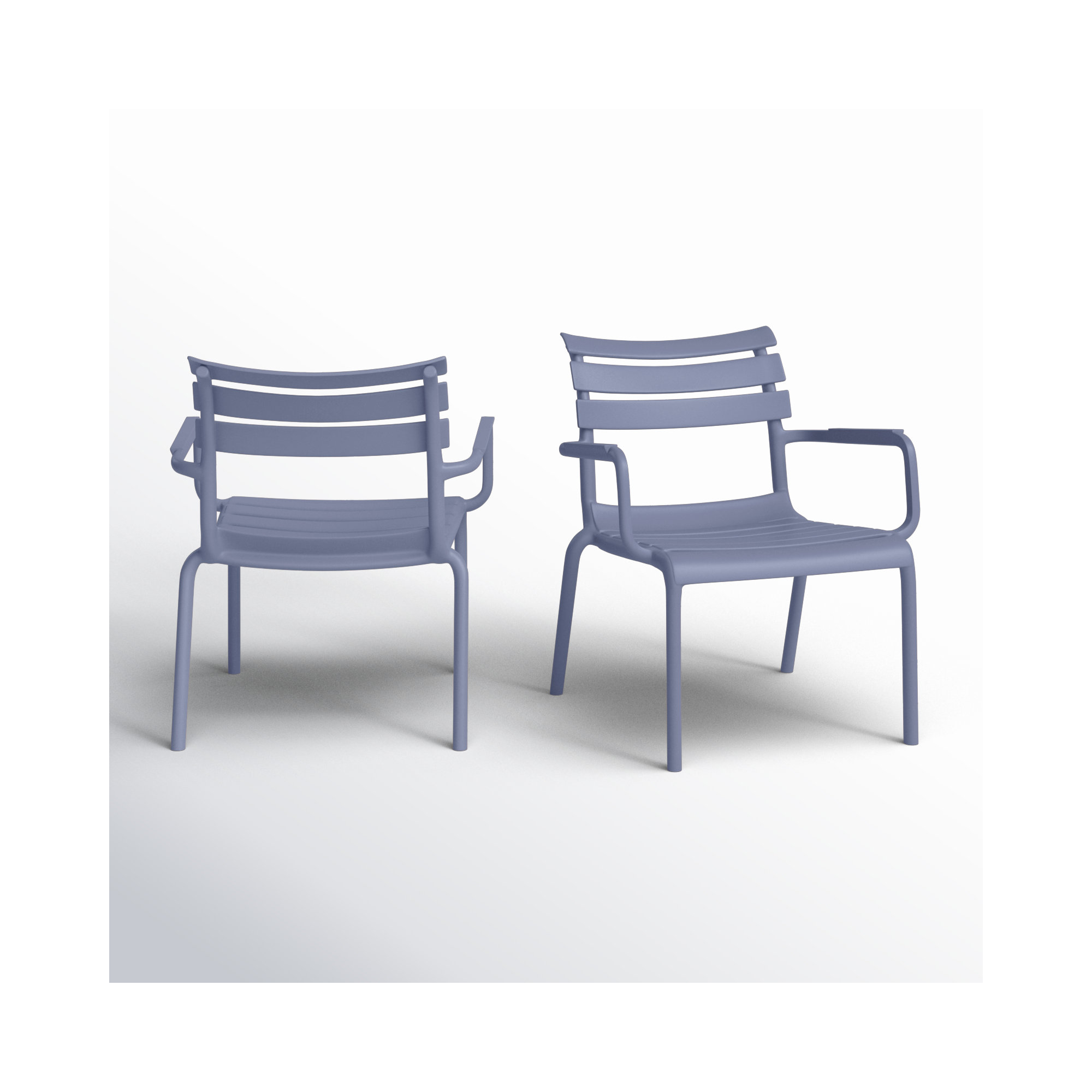 Paris Outdoor Club Chair, Dark Gray