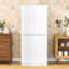 Armoire de cuisine moderne incurvée avec tablettes réglables, tiroir caché et portes magnétiques-304374363
