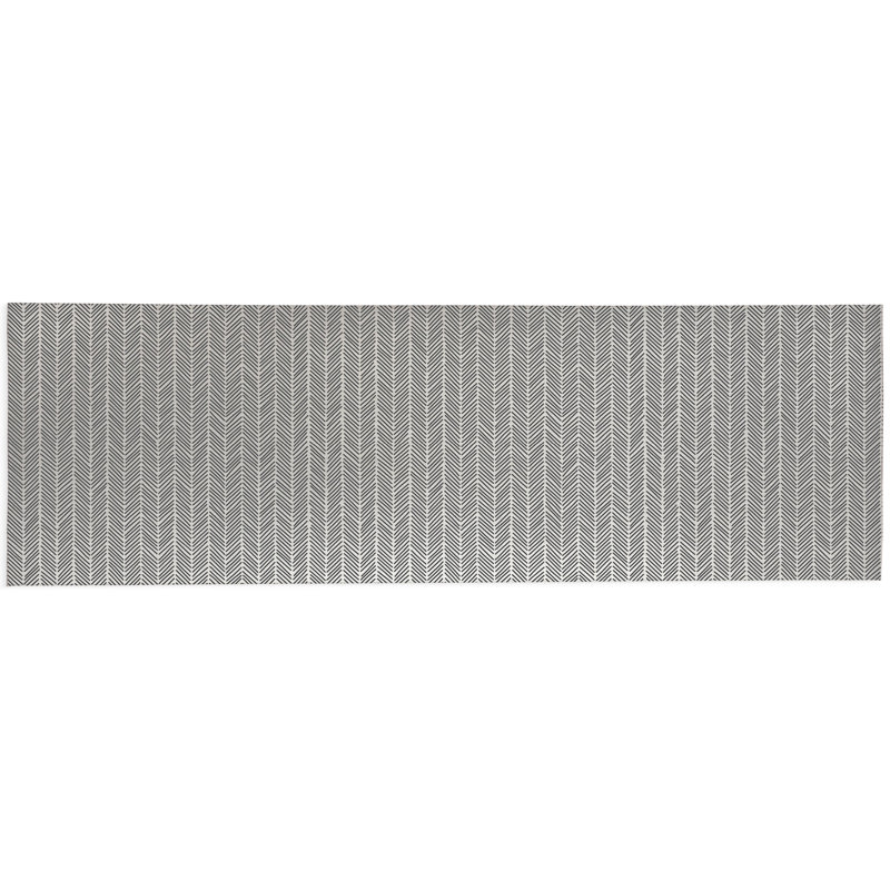 Tapis d'extérieur à chevrons antidérapant à rayures, Tapis de couloir 2 pi 6 po x 8 pi