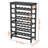 42 Bottle 7-Tier Modular Wine Rack Bamboo Wood Display Shelf With Tabletop
