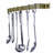 Handcrafted Easy Mount Wall Rack with 6 Hooks-88329318-88329319