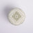 Round Wool Blend Kilim Pouf Ottoman with Geometric Design-767897439