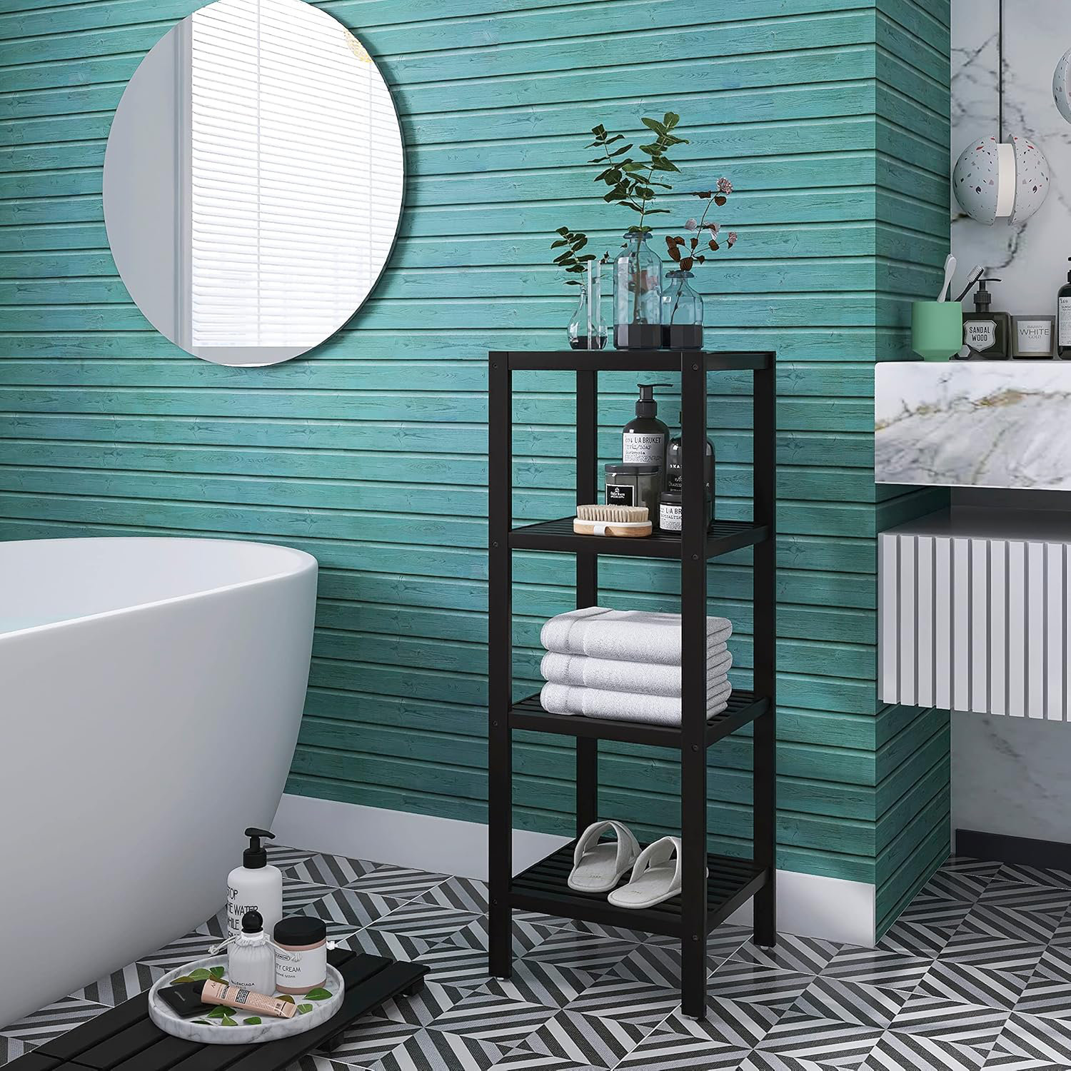 Tableau rétro Salle de bain vintage - TenStickers