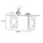 Rock board solid wood rectangular dining table-2044359297