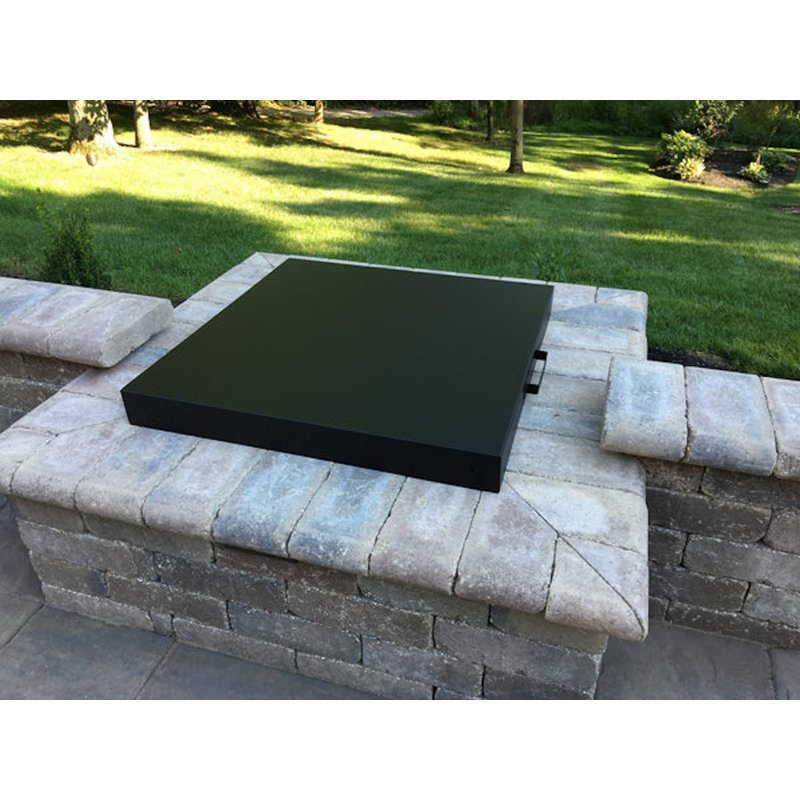 Steel Fire Pit Lid, 1" H x 34" W x 34" D