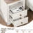 Gillreath Farmhouse Nightstand With Charging Station, Wooden Bedside Table With 2 Storage Drawers And 1 Open Storage Shelf, End Table With Metal Handle For Living Room, barnwood-110403969-110403971