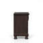 Table de chevet 2 tiroirs cerisier foncé