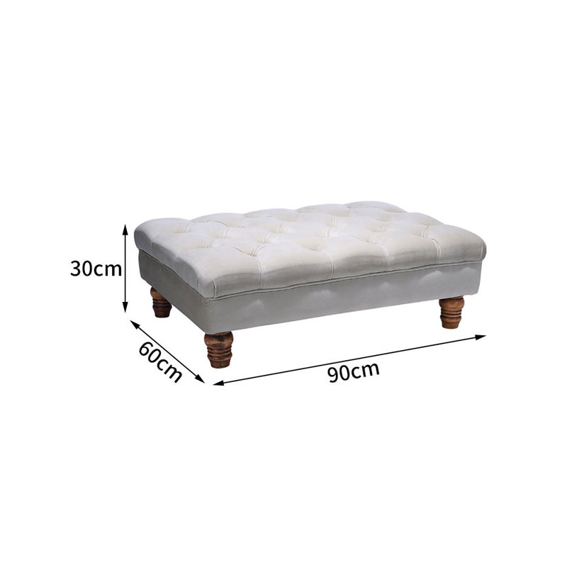 Velvet Upholstered Bench