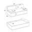 Canapé-lit modulaire en velours convertible 79 pouces-591988736