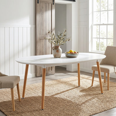 39-71" Extendable Manufactured Wood Dining Table