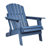 Oversize Wooden Outdoor Folding Adirondack Chair With Pre-Assembled Backrest & Seatboard, Wood Patio Chair For Garden Backyard Porch Pool Deck Firepit-1826613894