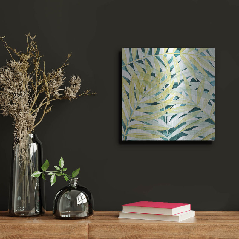 «Sunlit Palms II» par Grace Popp, H 12 po x l 12 po