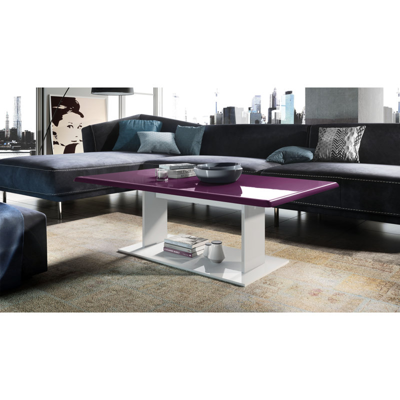 Akamu Trestle Coffee Table, Blackberry