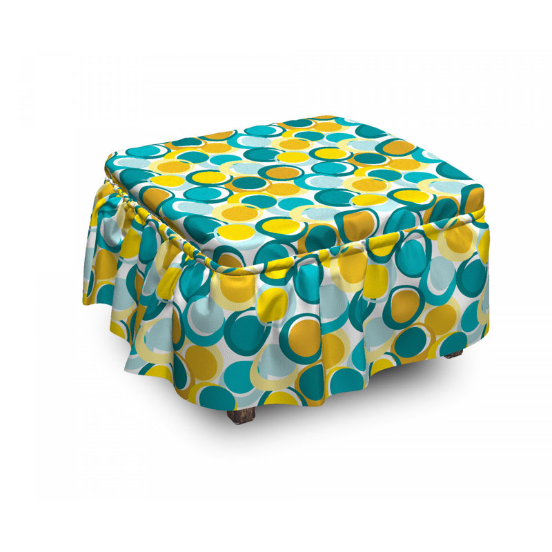 Housse pour repose-pieds circle et dot nested