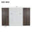 Queen Murphy Bed with Storage Doors, Space-Saving Wall Bed, Espresso