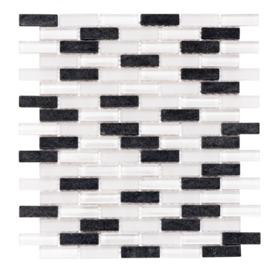 Carreau de mosaïque en verre 1 po x 2 po Victory Brick