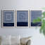 Indigo Tile IV - ensemble de 3 impressions sur toile encadrées-1875451984-1875451975
