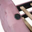 Lit de jour simple rembourré capitonné avec couchette, canapé-lit en velours avec ports USB et ports de charge de type C, aucun sommier nécessaire, rose-665284509
