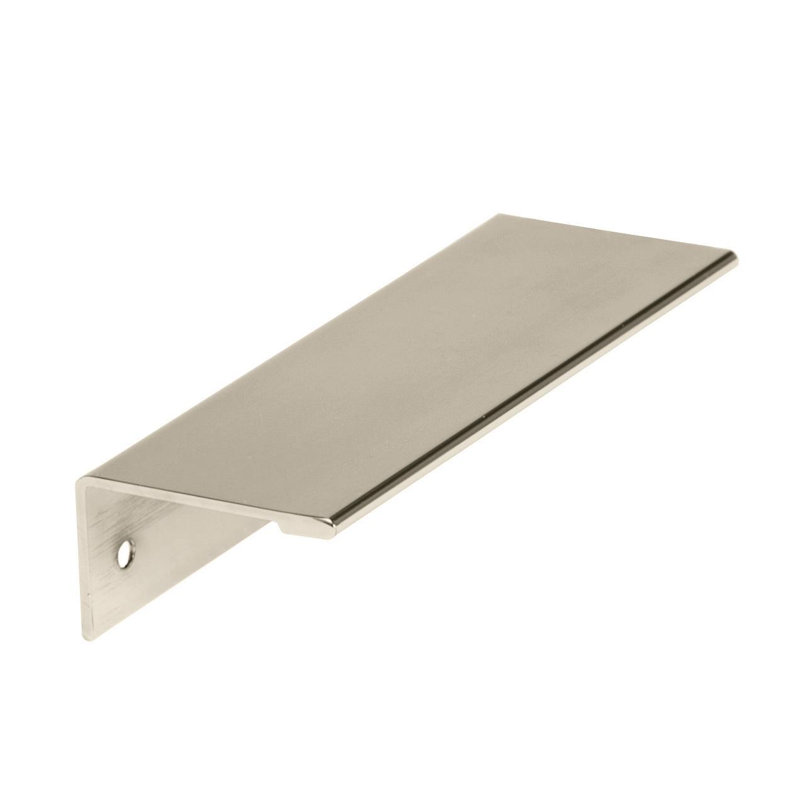 Poignées de bordure d'armoire en nickel poli d'un centre à l'autre de 3-3 / 4 po (96 mm) Edge - 10, 3 3/4", Nickel poli