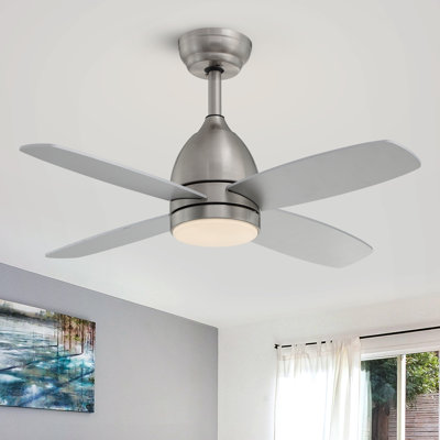 36'' Dimmable Ceiling Fan With Led Lights & Remote Control