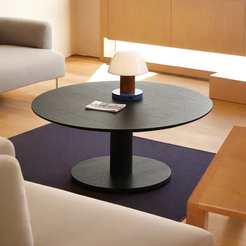Table basse ronde au design élégant, Noir, noir, noir, noir