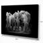 «Group of Elephant on Dark», impression sur toile tendue-29497014