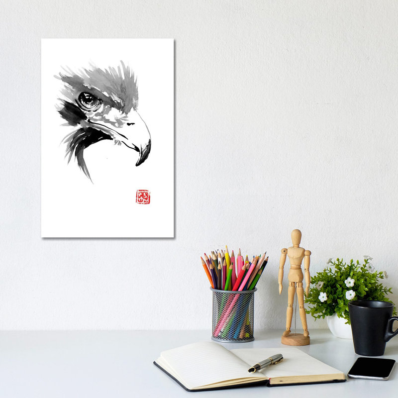 Eagle by Péchane - Print on Canvas, Wrapped Canvas, 20.32 cm H x 30.48 cm W