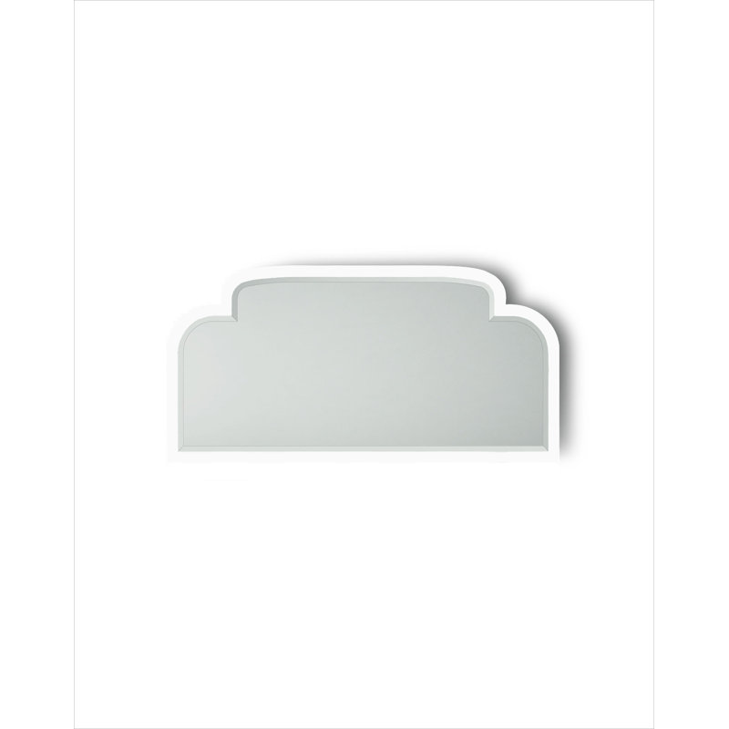 Music Beveled Mirror, 31.5" x 63", Pure White