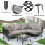 Outdoor 4 - Person Seating Group With Cushions-548538718