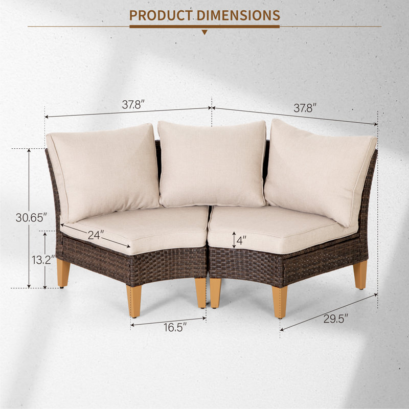 Chaise de jardin avec coussins Herbet