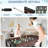54” 4-in-1 Swivel Multi-game Table - Combo Game Table Set with Air Hockey, Billiards, Foosball, Ping Pong