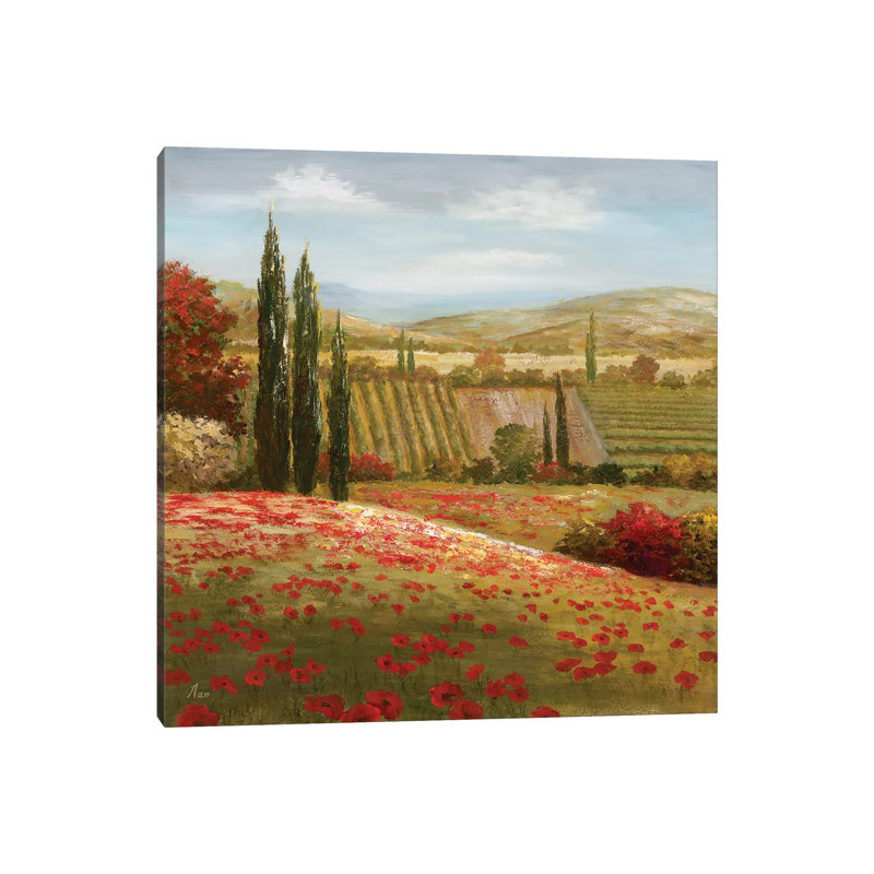 Impression sur toile tendue, "Cypress toscan I", H 12 po x l 12 po x P 0,75 po