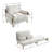 Space-Saving 3-in-1 Convertible Sofa Bed Recliner, Mid-Century Modern Design for Small Spaces, Multi-Functional Furniture with Removable Storage Pockets-430816903