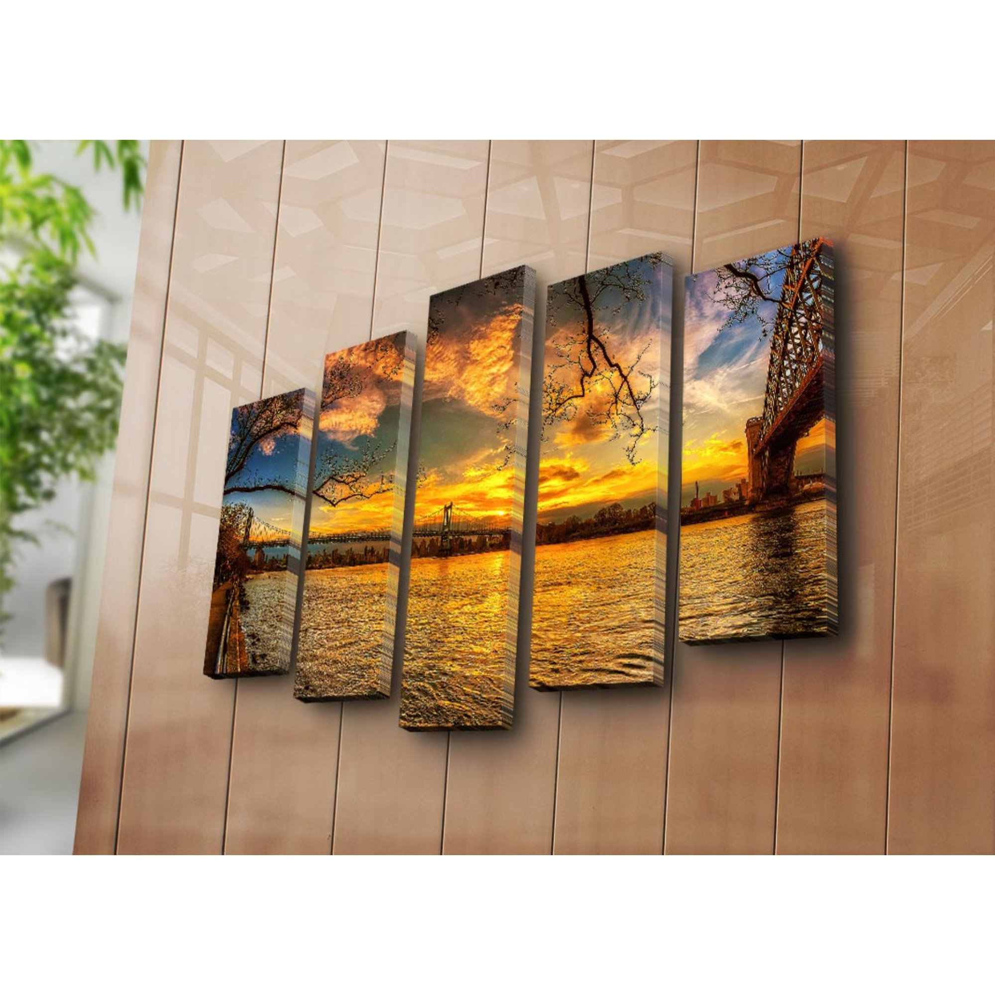 East Urban Home 5 Piece Wrapped Canvas Photograph | Wayfair