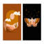 «Boho Wild Animal Minimalistic Art Earth Tones I», ensemble de 2 reproductions-2143110610-2143110623