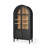 35.43" Black Standard Solid Wood Display & China Cabinets-356573856
