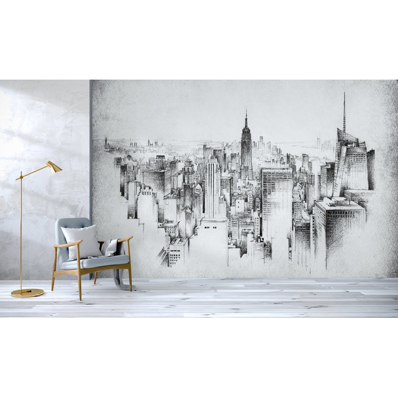 Papier peint Yosselin Skyscraper, L 35 po x l 55 po