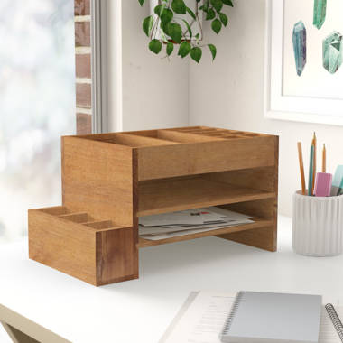 Multi-Purpose Desk Organizer with 4 Compartments - Off White – MARKET99