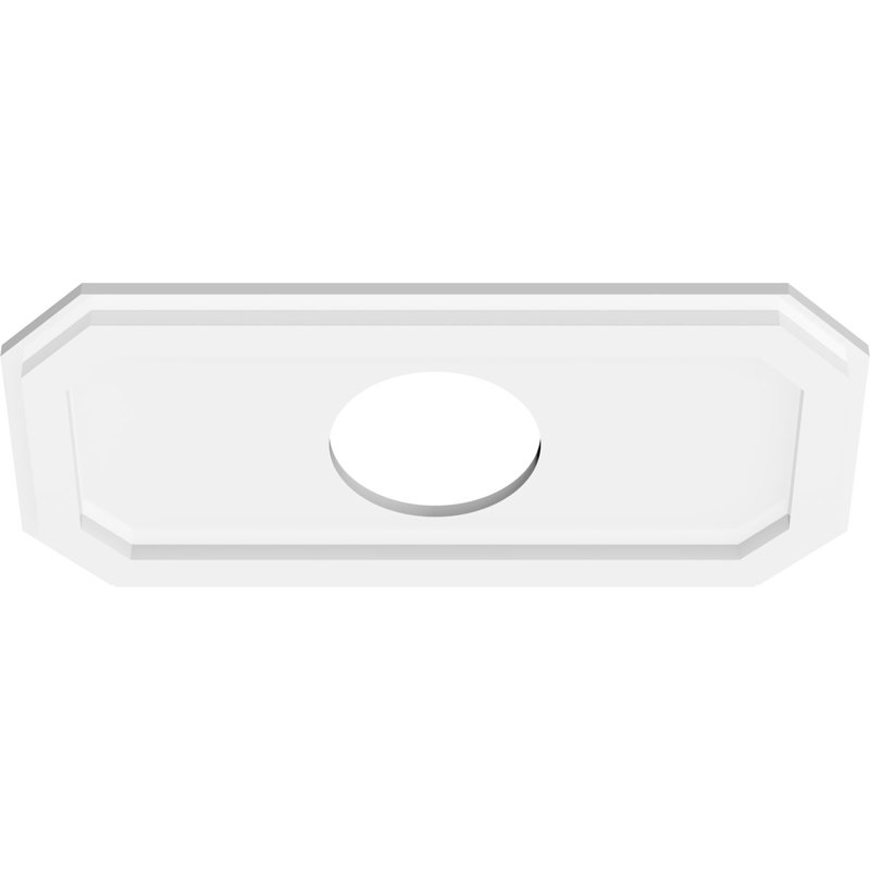 Médaillon de plafond contemporain en PVC Emerald, H 1 po x l 38 po x P 19 po