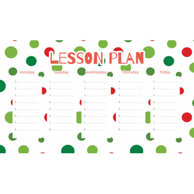 Magnetic Lesson Plan Red and Green Dots