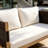 Outdoor Acacia Wood Loveseat Sofa-923435221