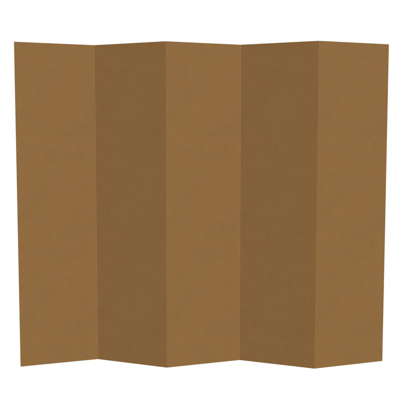 Paravent en carton Kuuda High, 5, Brun, Remise de rangement en métal H 6 pi