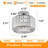 Katona Crystal Ceiling Light Fixture, Modern Semi Flush Mount Ceiling Light Hallway Light Fixtures Ceiling Flush Mount Light Fixtures for Kitchen Bedroom Bathroom Entryway-402502099
