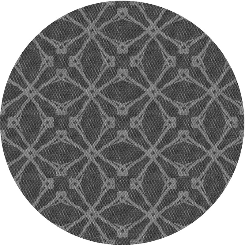 Riehl Geometric Indoor Rug, Round 8'