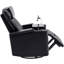 Fauteuil inclinable pivotant avec rangement à bras cachés et bande lumineuse à DEL-1639569929