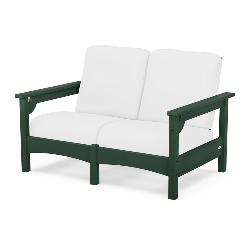 Club Loveseat, Natural Linen, Sand