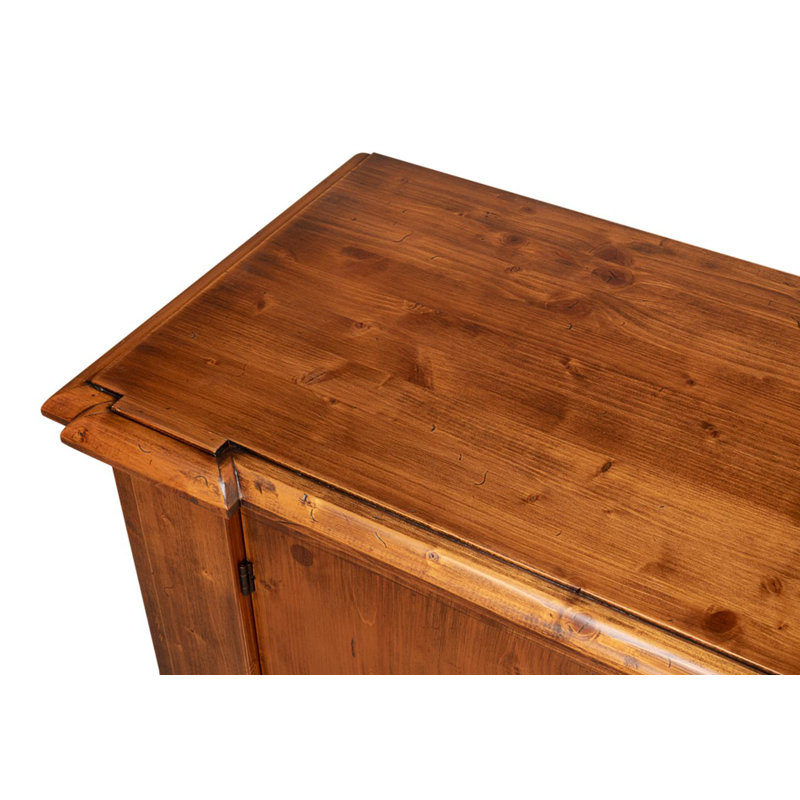 Crested 96'' W Solid Wood Sideboard, Noce Anticato